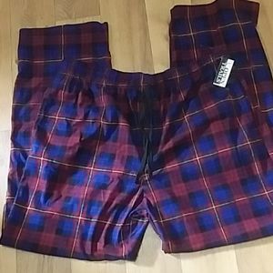 NWT Men"OpenTrails"plaid polyester sleepwear w/dr…